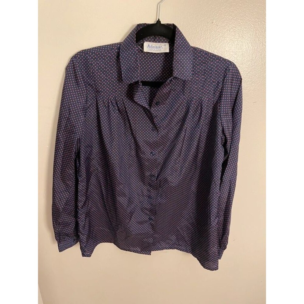 Men’s burgundy circle button up shirt